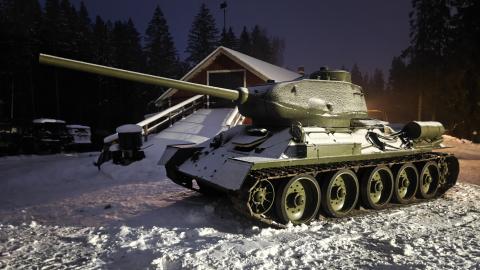 T34-85 saapunut Mil-safareiden tilalle Pornainen